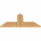 Ekena Millwork Portland Timber Gable Bracket, Western Red Cedar, 36"W x 16"H x 1 1/2"D x 5 1/2"F, 11/12 Pitch GBW036X16X0206POR00SWR - alternate 3